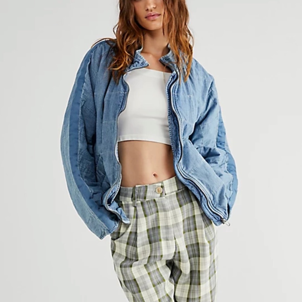 free people down jean jacket
